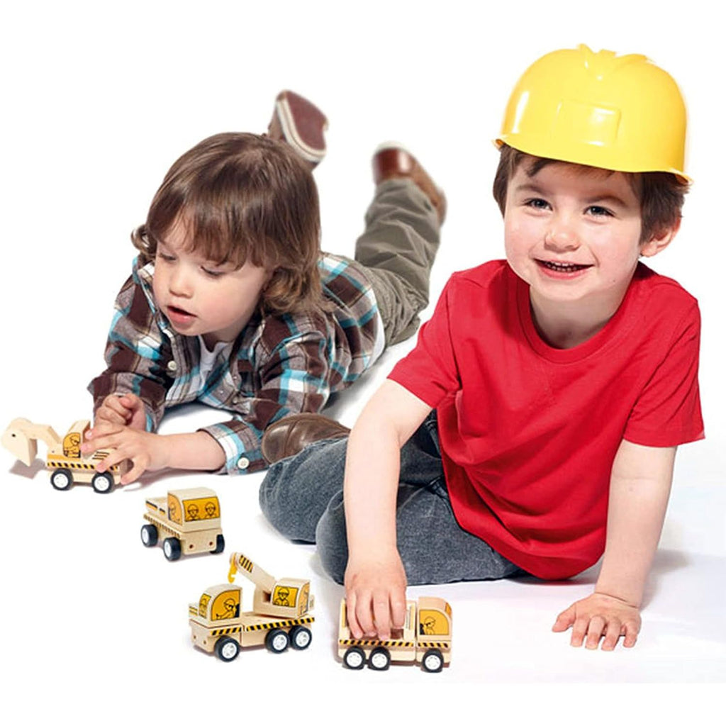 Pibi MNTL Pull Back Kids Wooden Tip Lorry Truck NC02 Natural Brown Age- 3 Years & Above