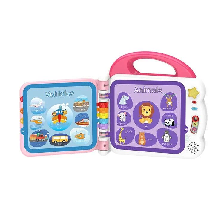 Pibi Touch & Teach 108 Words Learning Book with Bluetooth Pink Age- 12 Months & Above