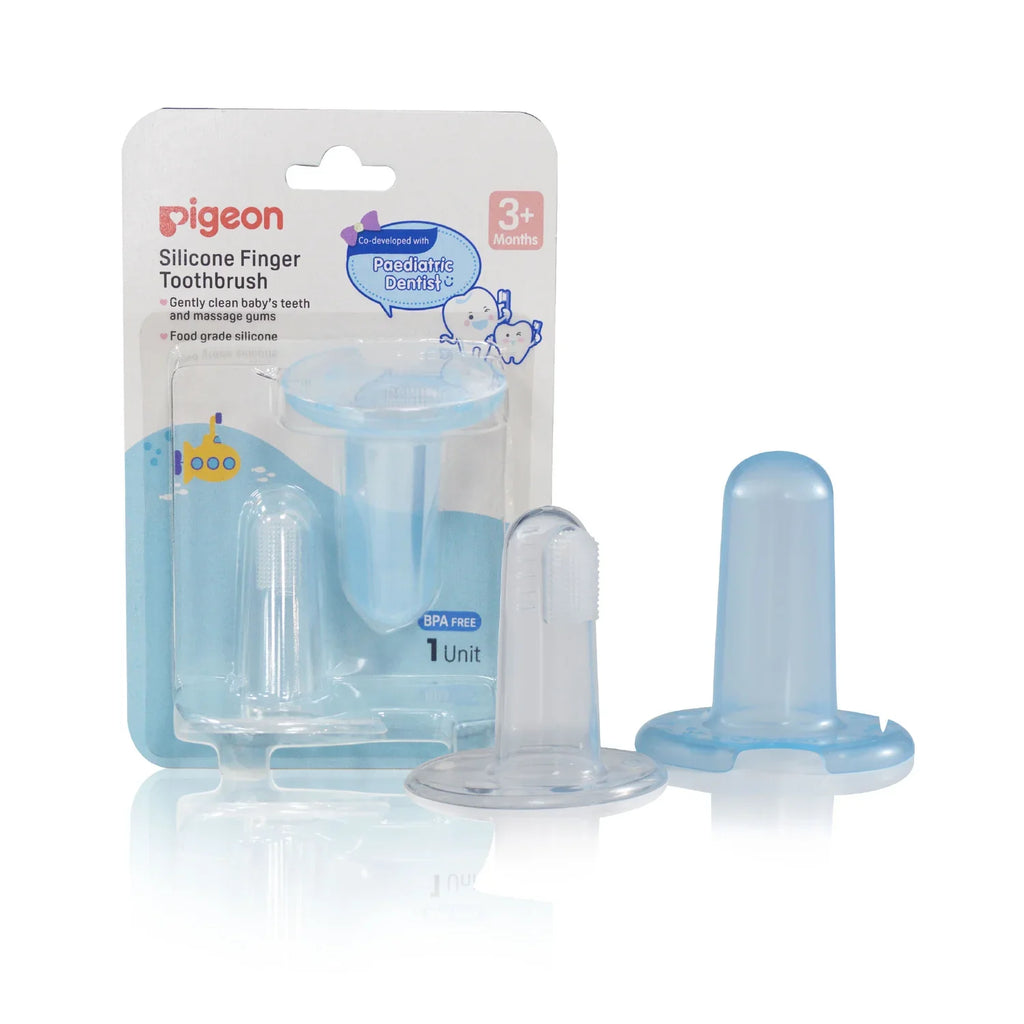 Pigeon Baby & Toddler Silicone Finger Toothbrush Assorted Age- 3 Months to 4 Years