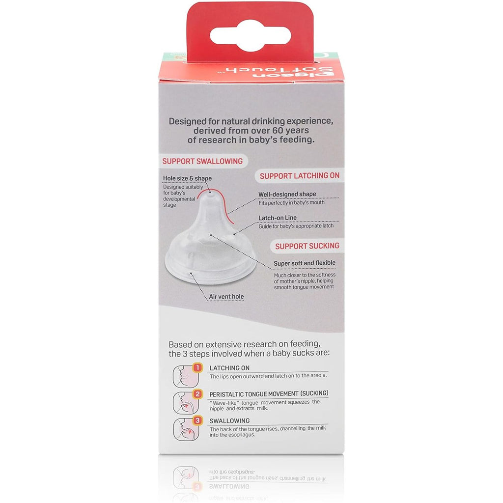 Pigeon SofTouch PP Feeding Bottle (WN3) 160ml Transparent Age- Newborn & Above