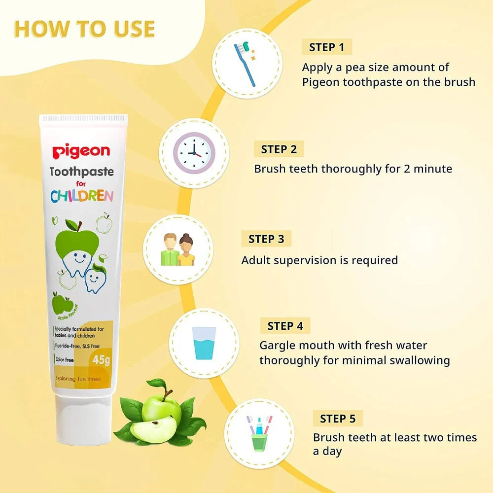 Pigeon Toothpaste for children- Apple Flavour