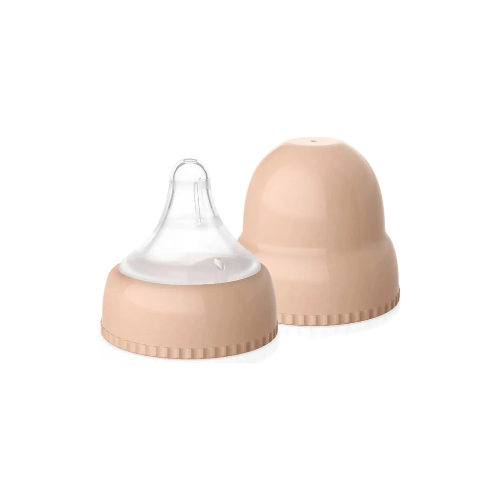 Pippeta Bottle Kit- 2 Anti-colic Teats with Lid Ash Rose