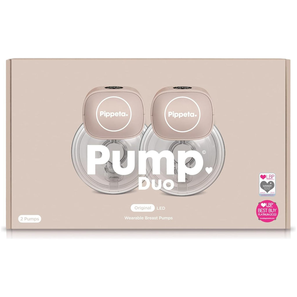 Pippeta Led Wearable Hands Free Breast Pump Pack of 2 Ash Rose for Mumz