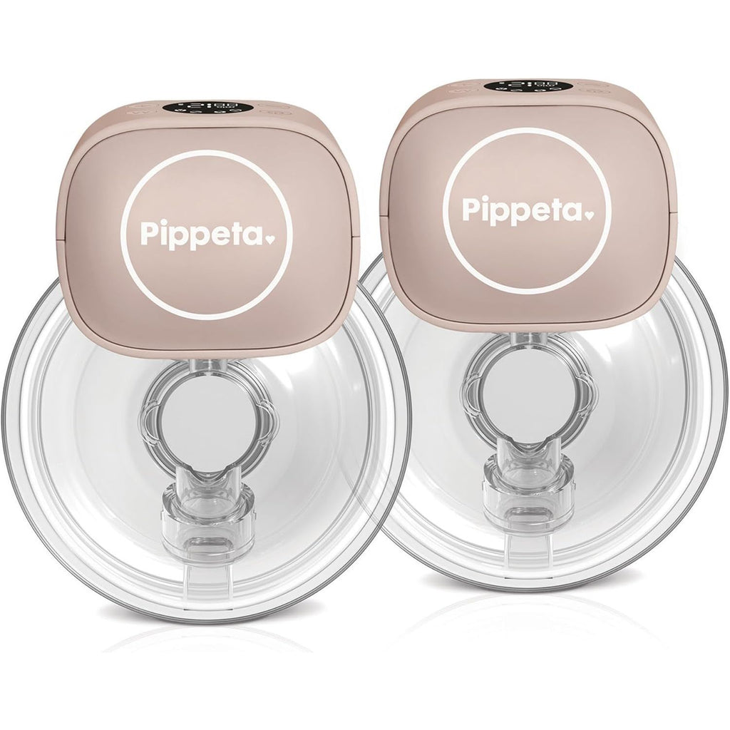 Pippeta Led Wearable Hands Free Breast Pump Pack of 2 Ash Rose for Mumz