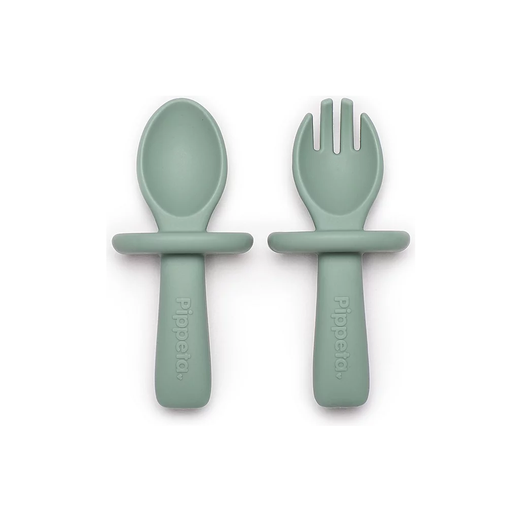 Pippeta My 1st Spoon + Fork Set Lilac Age- 6 Months & Above