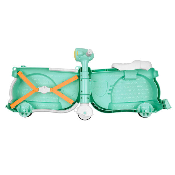 Playgro Ride and Roll Fox Travel Suitcase & Vespa Scooter Ride-On Blue Age- 12 Months upto 5 Years