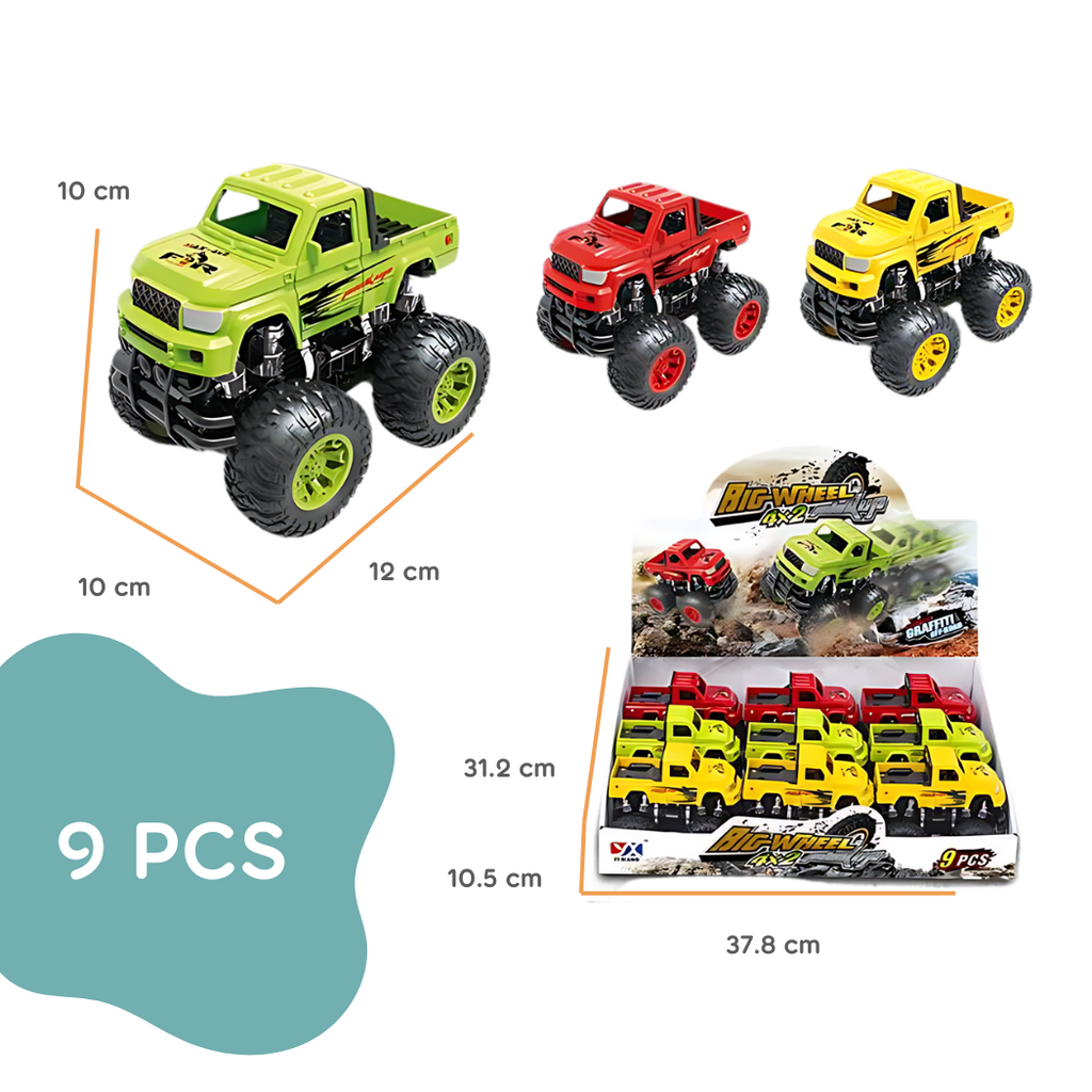 Pibi Big Wheel Climbing Engineering Push Truck Assorted Age- 18 Months & Above