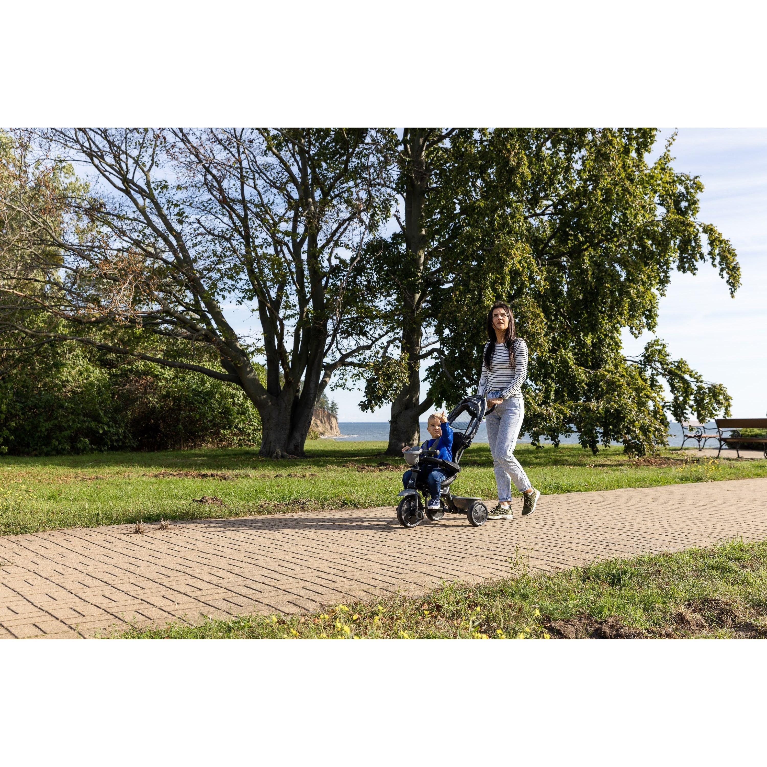 QPlay Cosy 4-in-1 Tricycle 8811 Blue Age- 2 Years to 6 Years