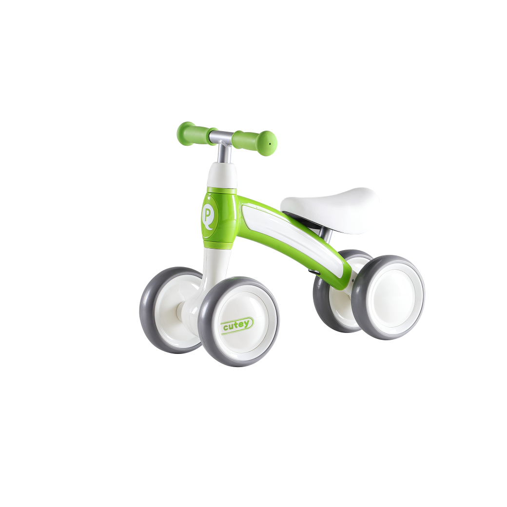 Qplay Cutey Toddlers Balance Bike 400 Green Age 12 Months to 3 Years Peekaboo