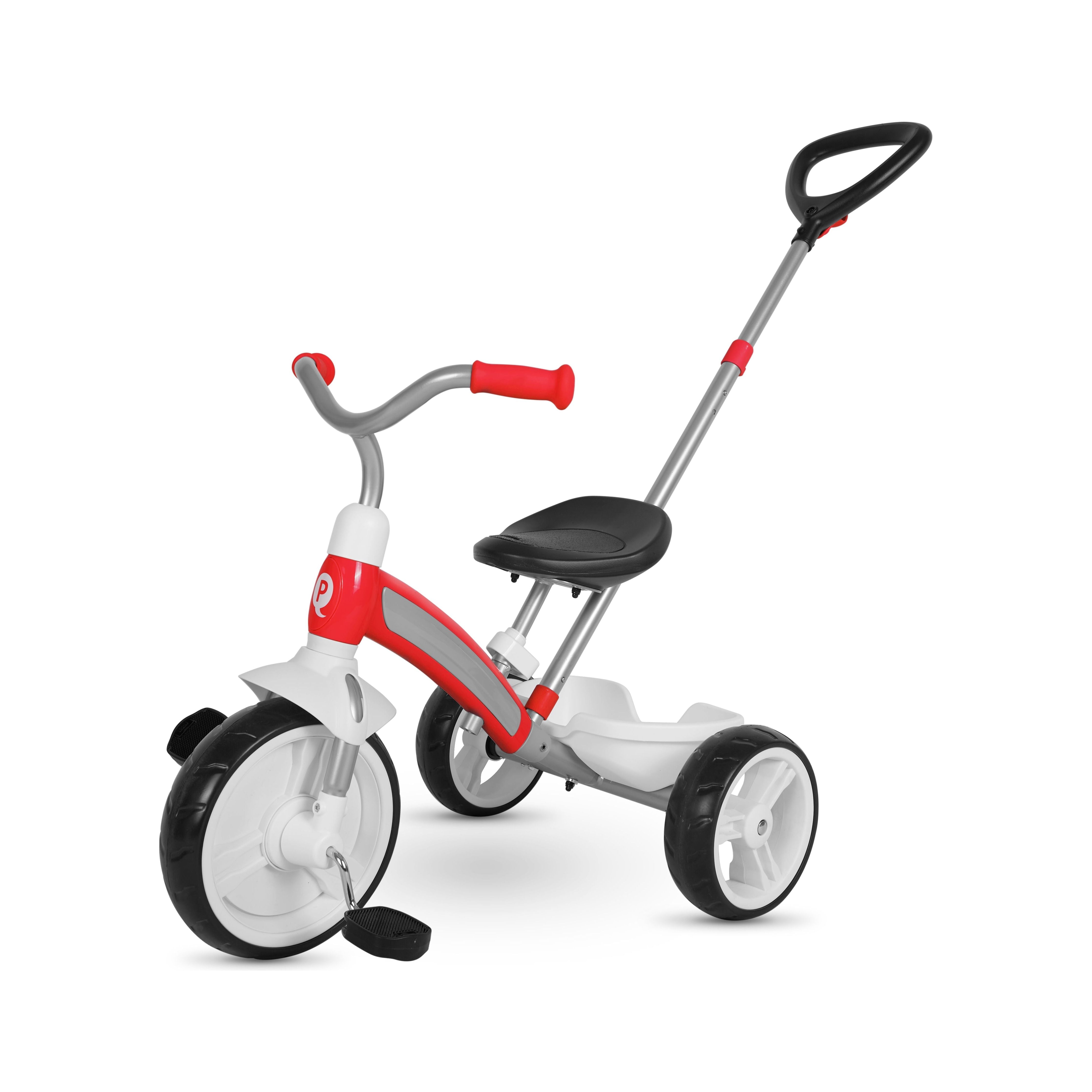 Qplay T180 5 Elite Plus Tricycle with Basket Back Support Red Age 2 Years Above Peekaboo