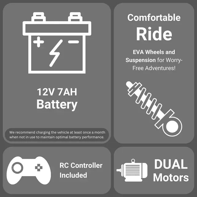 Range Rover 12V/7AH Electric Car Ride On Toy Grey Age- 3 Years & Above