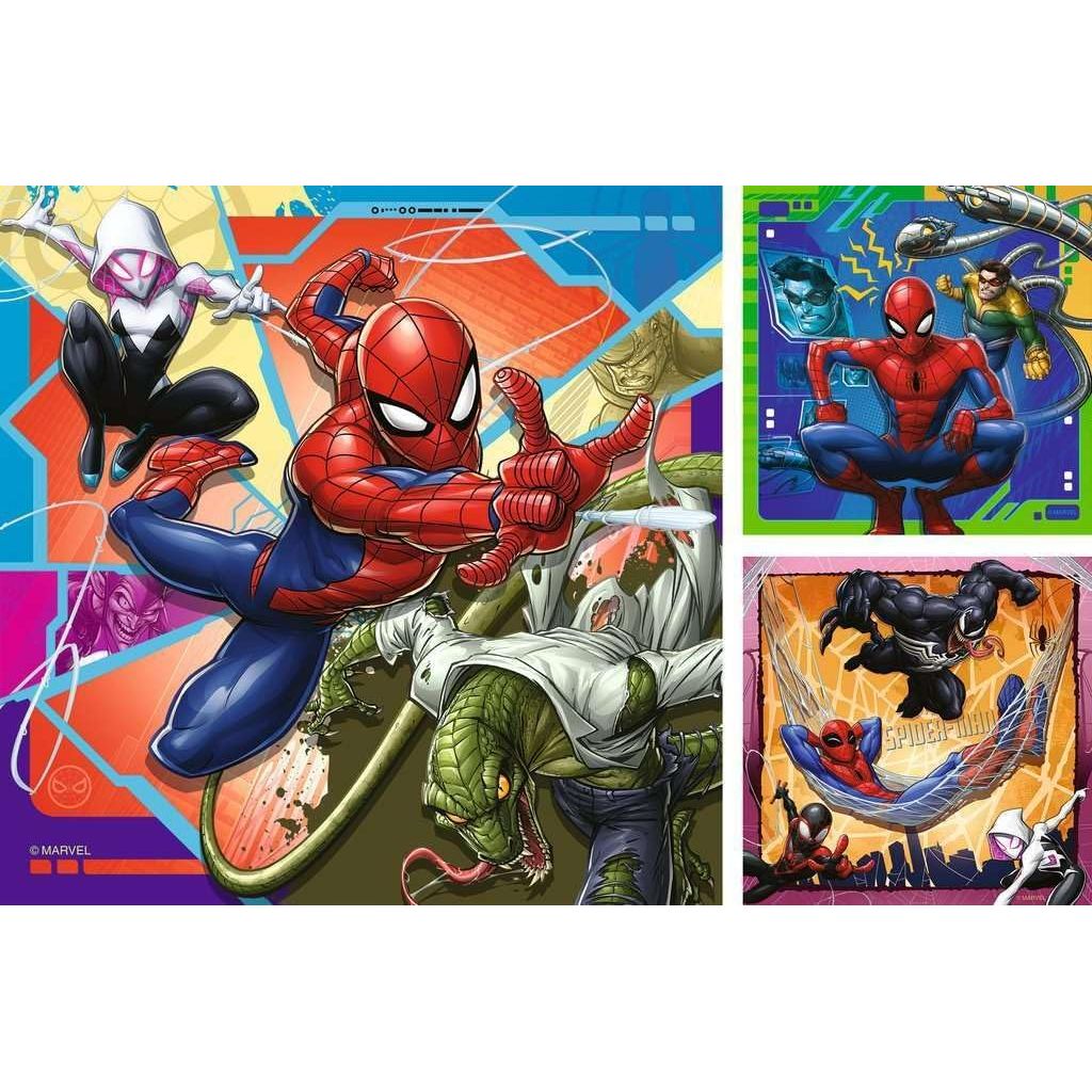 Ravensburger Marvel Spider-Man  Jigsaw Puzzle 3 x 49 pcs12004115 Age- 3 Years & Above