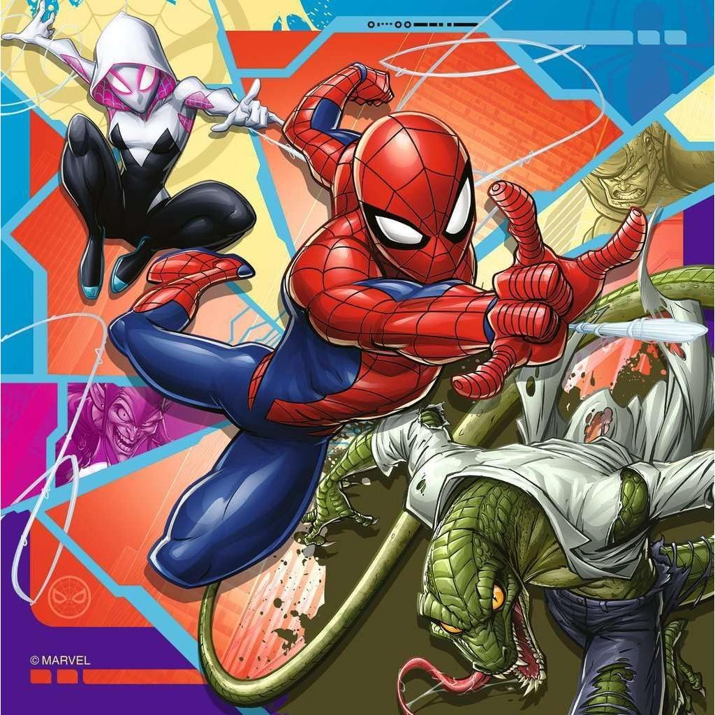 Ravensburger Marvel Spider-Man  Jigsaw Puzzle 3 x 49 pcs12004115 Age- 3 Years & Above