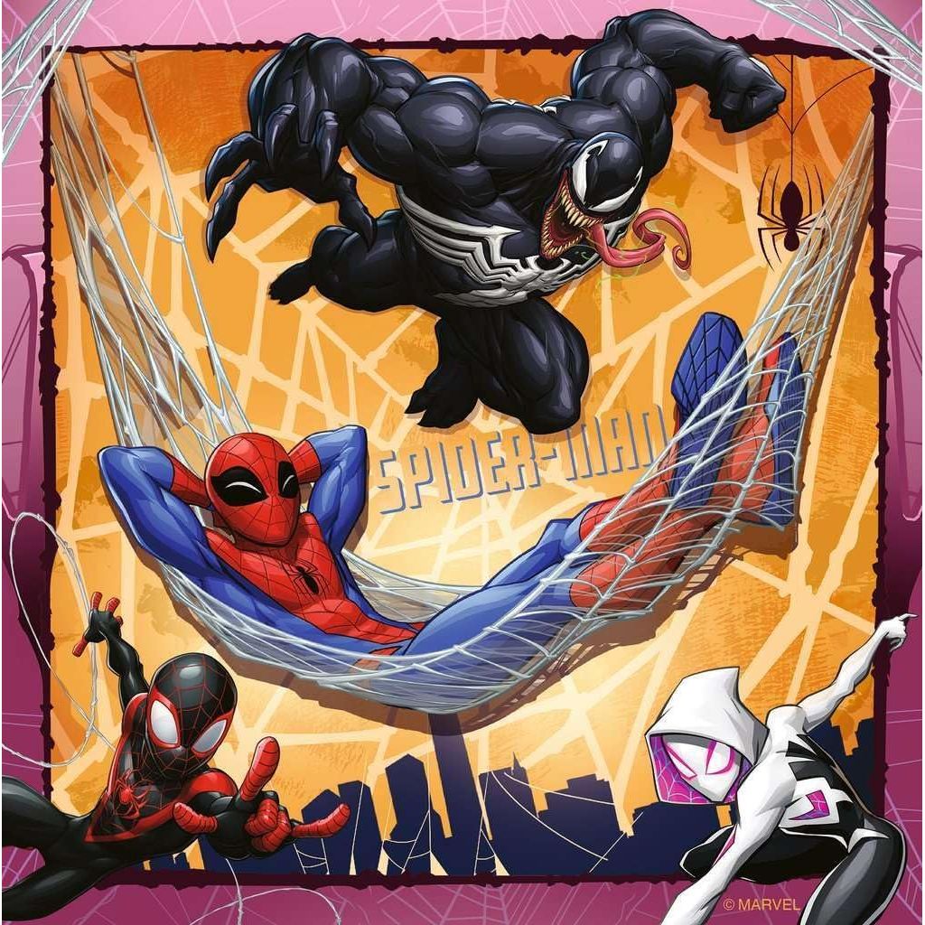 Ravensburger Marvel Spider-Man  Jigsaw Puzzle 3 x 49 pcs12004115 Age- 3 Years & Above