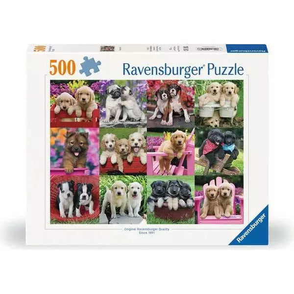 Ravensburger Puppy Pals 500 Pc Puzzle 12000196 Age- 8 Years & Above