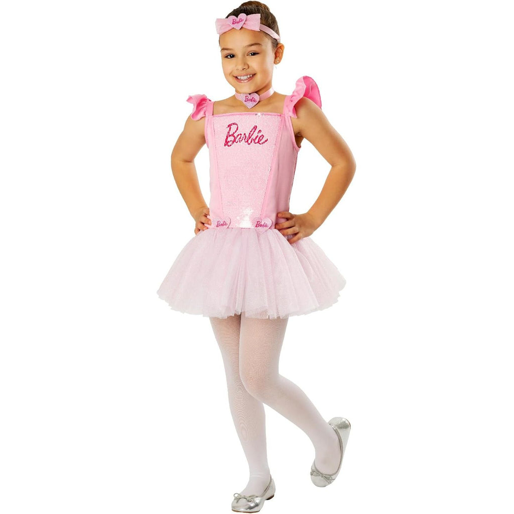 Rubies Barbie Ballerina Costume Pink Age- 2 Years & Above