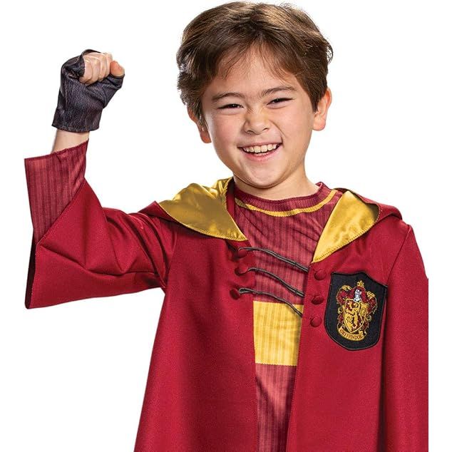 Rubies Harry Potter Quidditch Deluxe Hooded Child Robe Costume Black Age- 2 Years & Above