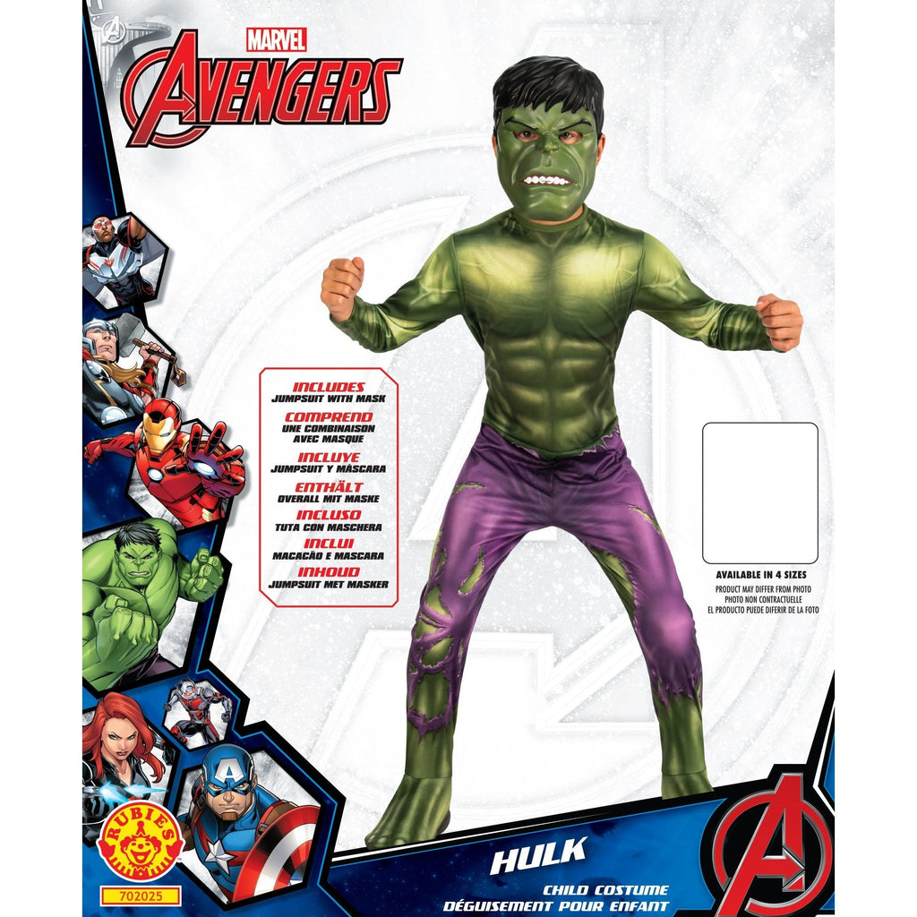 Rubies Hulk Classic Kids Costume Green Age- 2 Years & Above