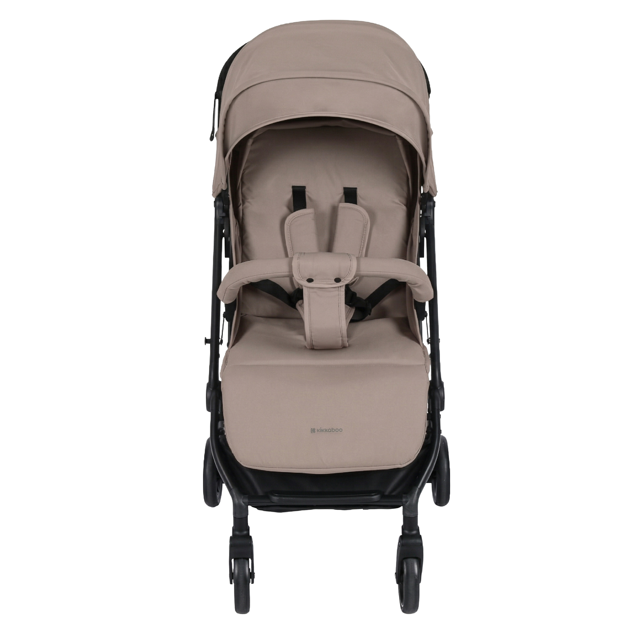 KikkaBoo Ruby Lightweight Ultra-Compact Fold Baby Stroller with Reclining Seat, UV Canopy & Foldable Travel Design Beige Age- Newborn to 36 Months (Up to 15 kg)