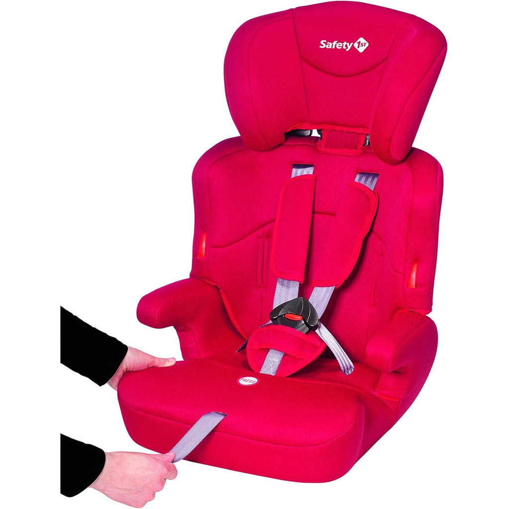Safety 1st 3-in-1 Ever Safe Child Car Seat Group 1/2/3 Red Age- 9 Months to 12 Years