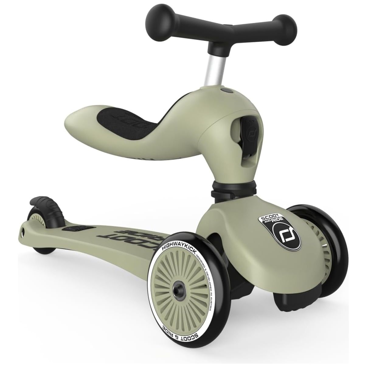 Scoot & Ride 160629 Highwaykick 1 Olive 00001 Age- 12 Months to 5 Years