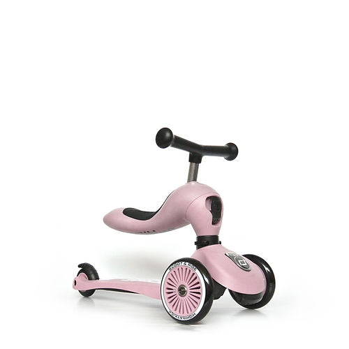 Scoot & Ride Highwaykick 1 Kids 2-in-1 Scooter 160629 Rose Pink Age- 12 Months to 5 Years
