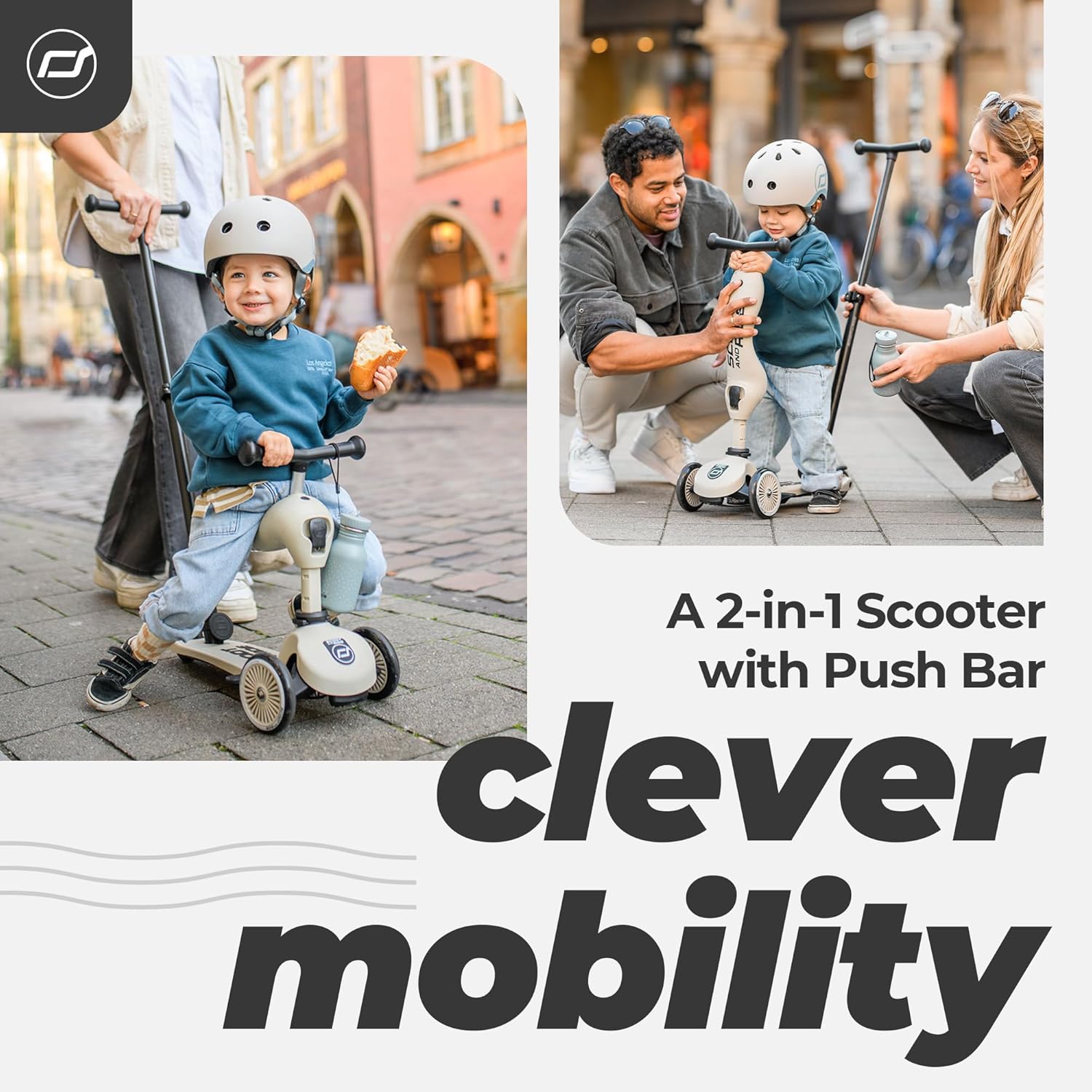 Scoot & Ride Highwaykick 1 Push and Go Ash 67 Age- 18 Months & Above ( Up to 20 kg sitting / Up to 40 kg standing)
