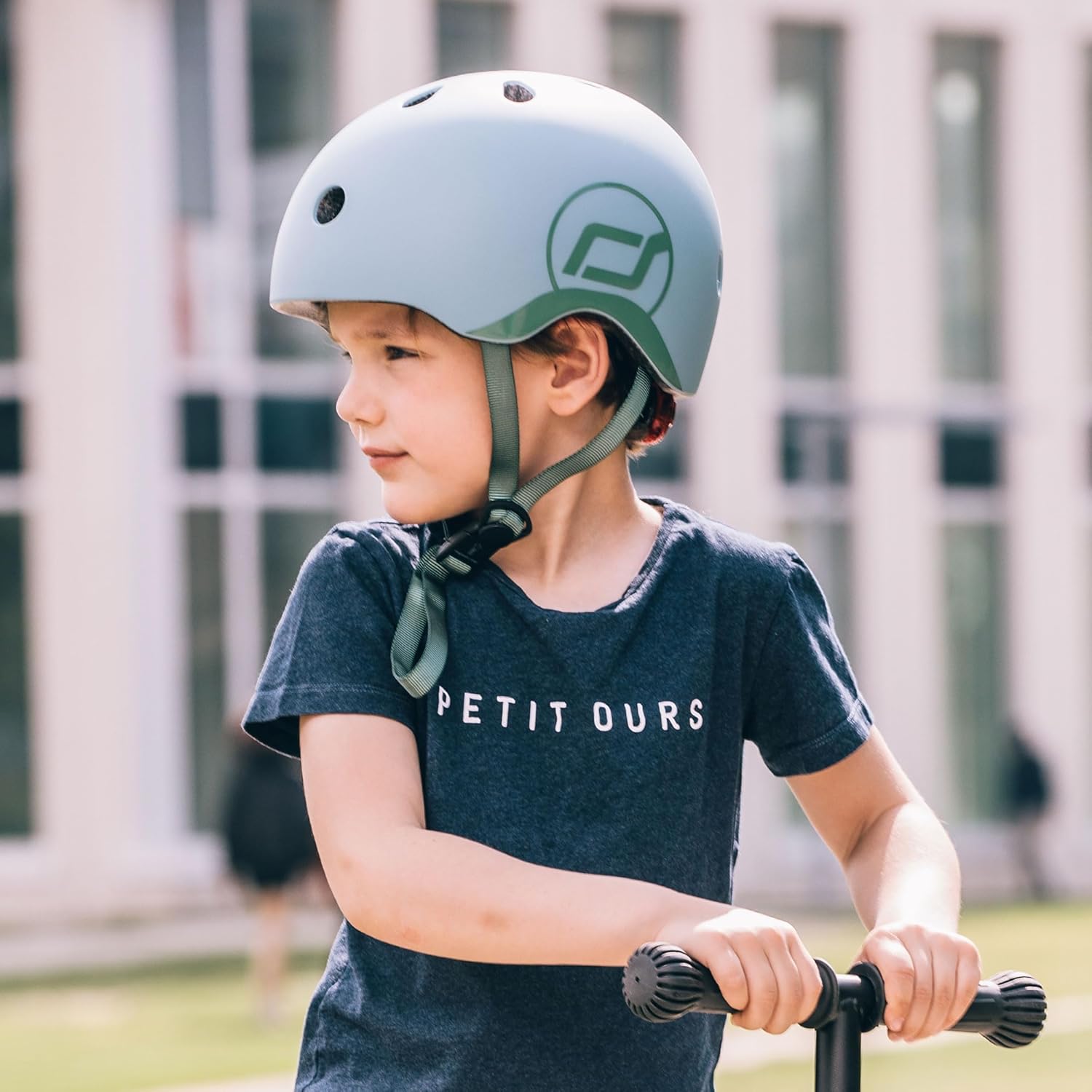 Scoot & Ride Kid Helmet S M Steel 96369 Age- S-M ( 51 - 55cm)