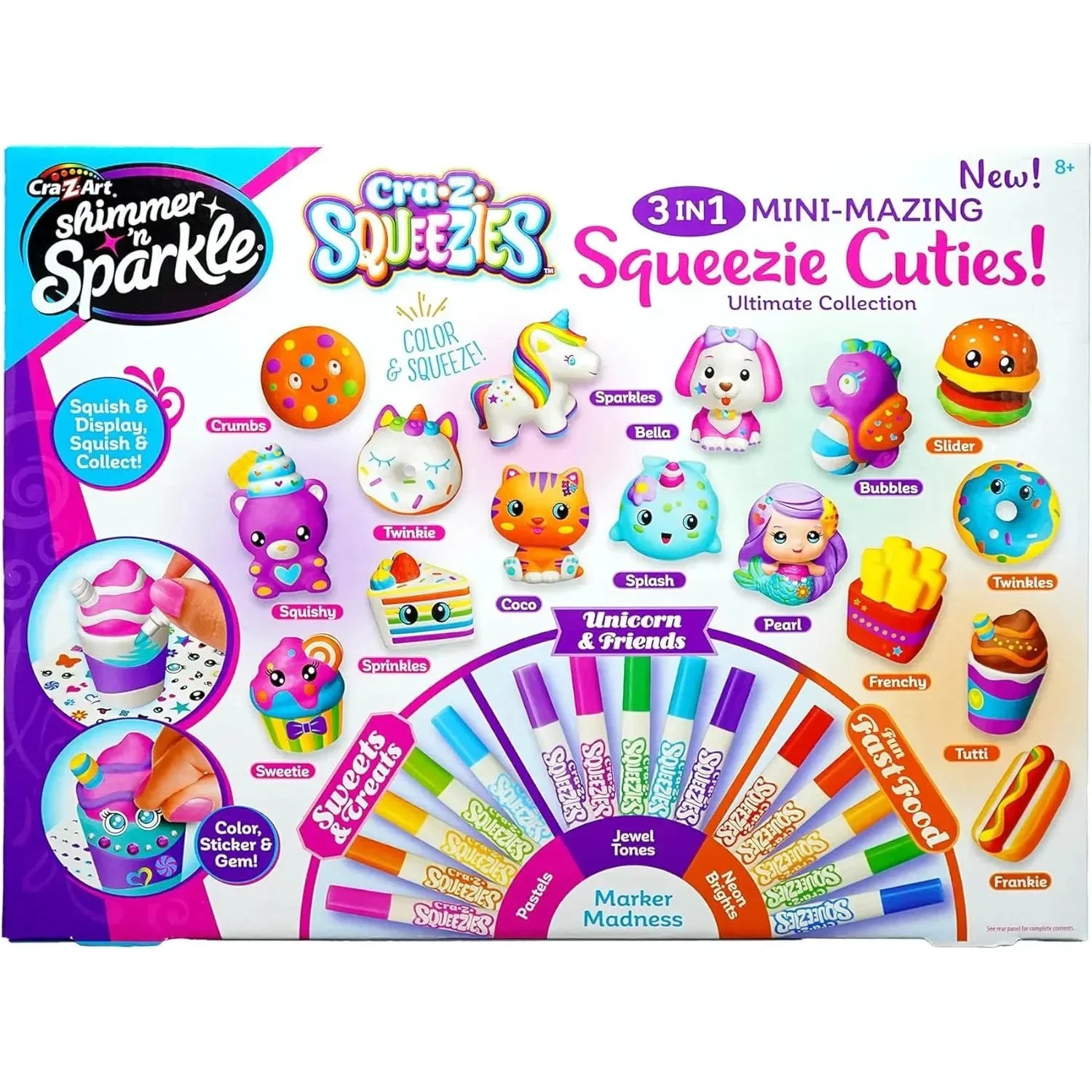 Shimmer 'n Sparkle 3-in-1 Mini-Mazing Squeezie Cuties Age- 8 Years & Above