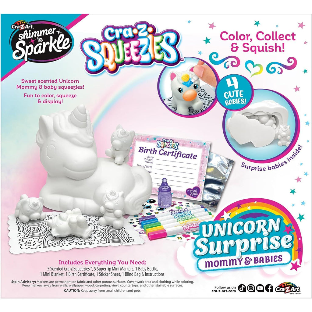 Shimmer 'n Sparkle Squeezie Surprise Mommies & Babies Art Playset Age- 4 Years & Above
