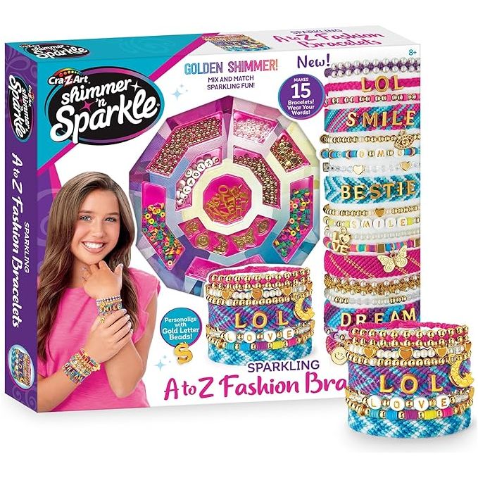 Shimmer 'n Sparkle Sparkling A-Z Fashion Bracelets Age- 4 Years & Above