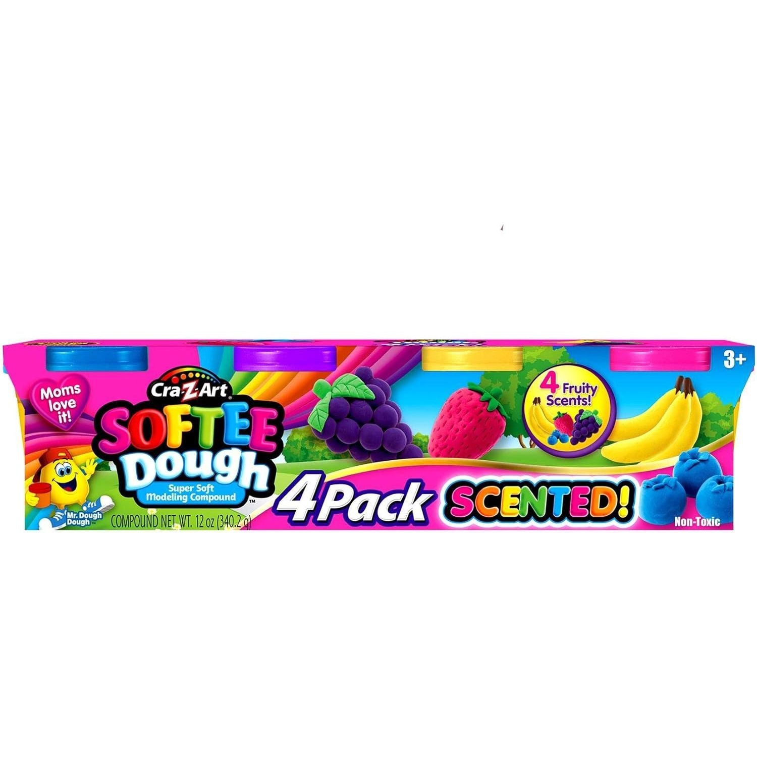 Softee Dough Scented 4 Pack 3oz Multicolor Age- 3 Years & Above