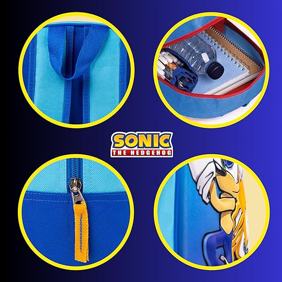 Sonic 3D Printed Design Cute 3D Backpack  4683 Age- 3 Years & Above