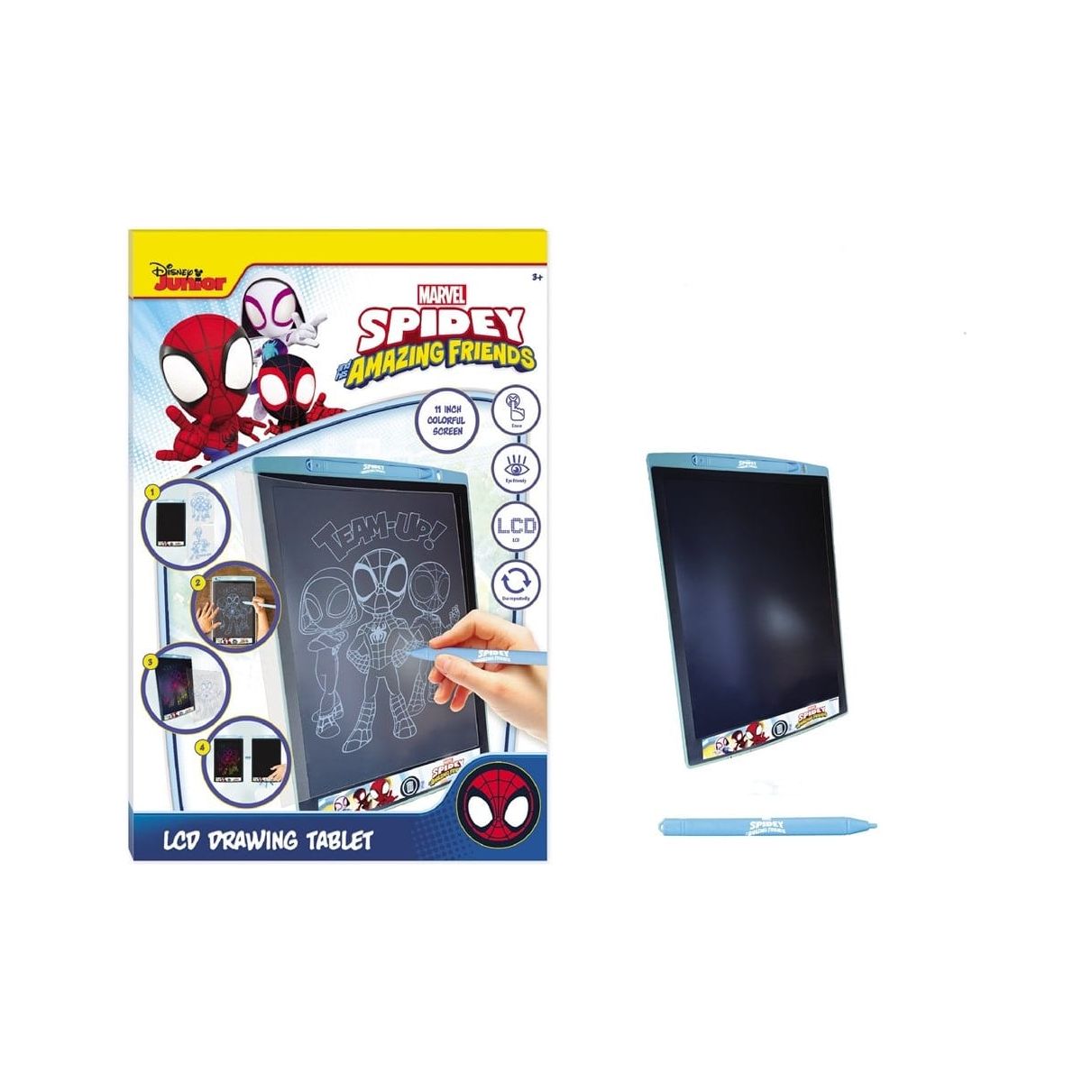 Spiderman 11-Inch LCD Writing Tablet with Stylus & Erase Function  SP24380 Age- 3 Years & Above