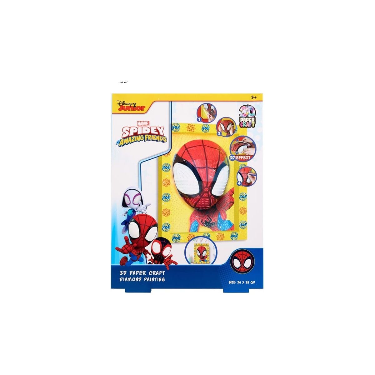 Spiderman Diamond Painting Set with 30 Paper Craft SP24333  Age- 3 Years & Above