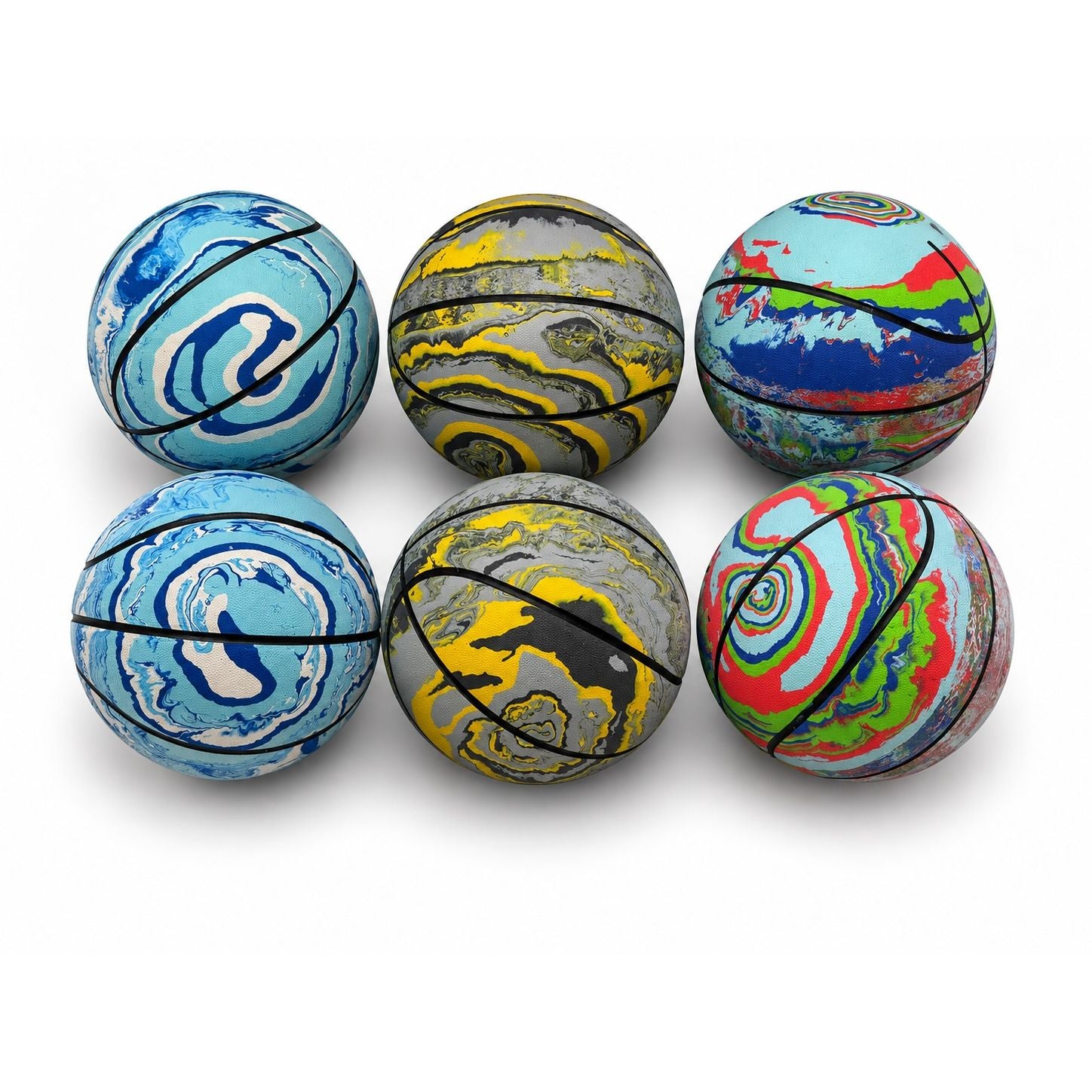Sunmaat Marble Design Mini Bouncy Rubber Basketball for Indoor & Outdoor Play Assorted   Age- 3 Years & Above