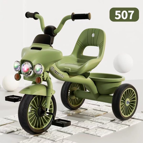 Sunmatt  507 Kids Motorbike Tricycle with Music & Light Assorted Single Age- 2 Years to 5 Years