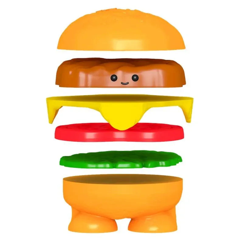 Taba World Burger Stacker Squishy 855423 - Stack It, Squish It, Smile Age- 3 Years & Above