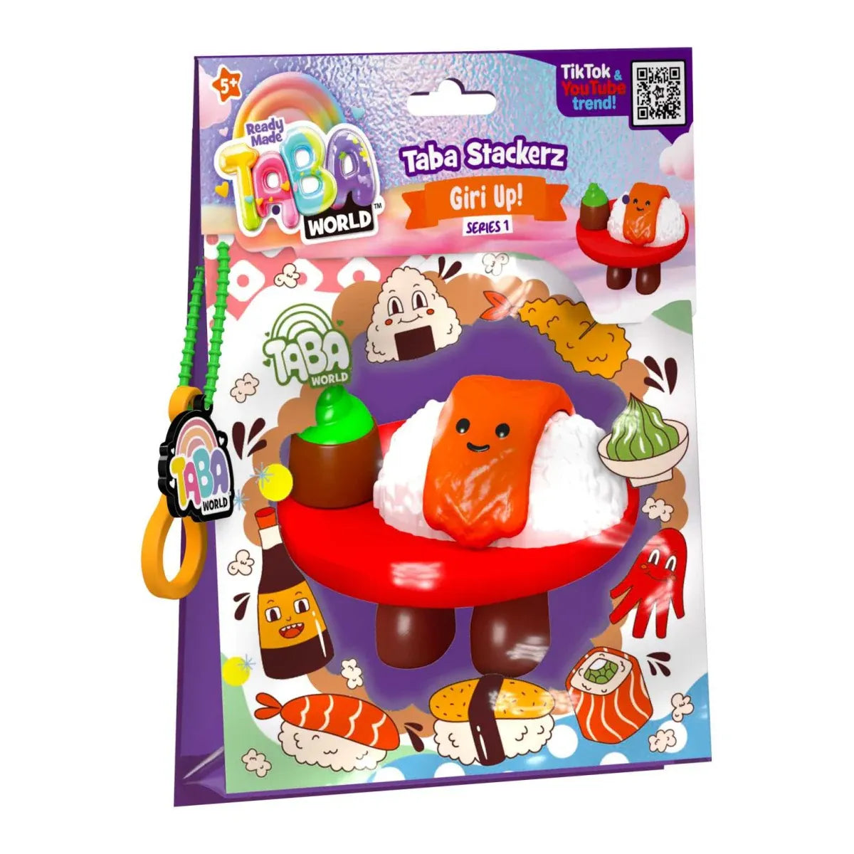 Taba World Sushi Stack Squishy 855425 - Squeeze it, Squash it, Repeat  Age- 3 Years & Above