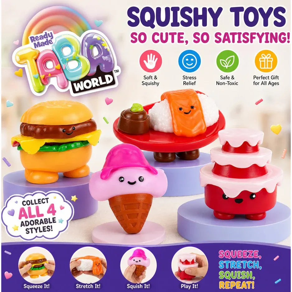 Taba World Sushi Stack Squishy 855425 - Squeeze it, Squash it, Repeat  Age- 3 Years & Above