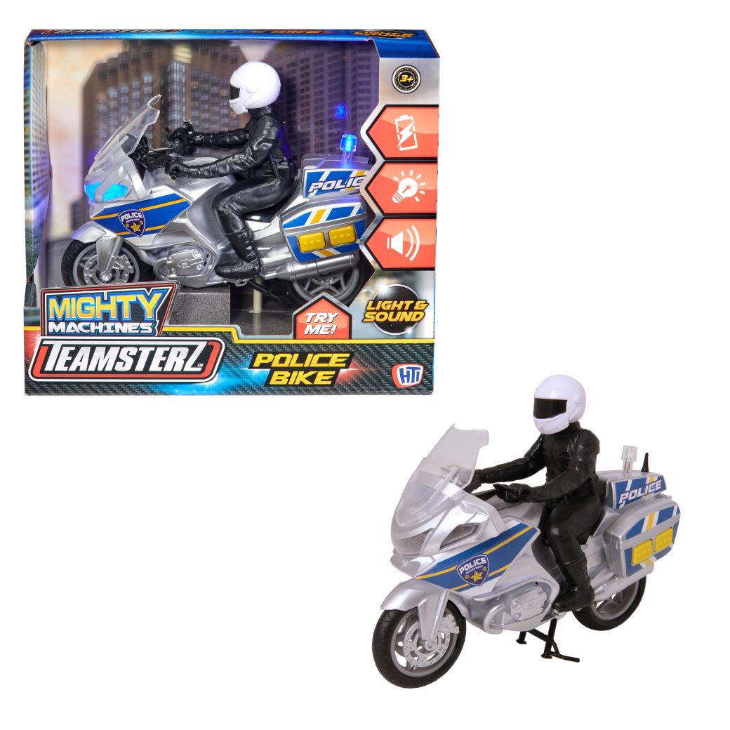 Teamsterz Light & Sound Police Motorbike With Figure Age- 3 Years & Above