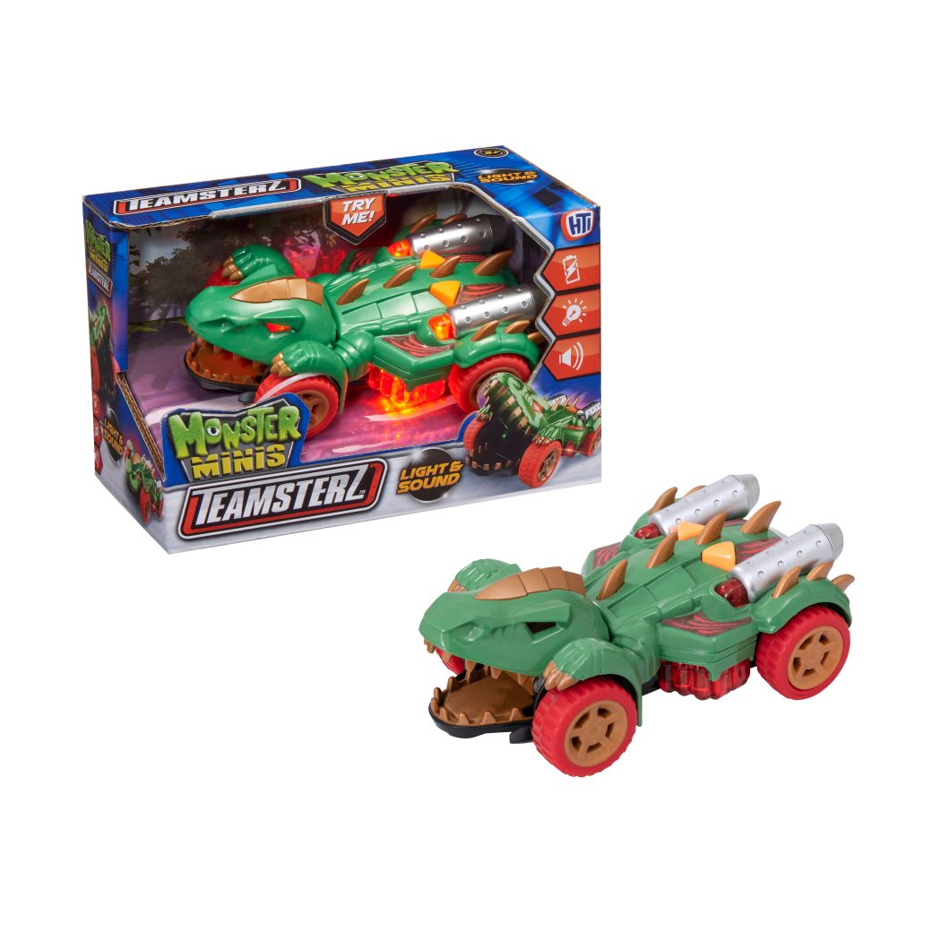 Teamsterz Monster Minis Lights & Sound Dino Car Multicolor Age- 3 Years & Above