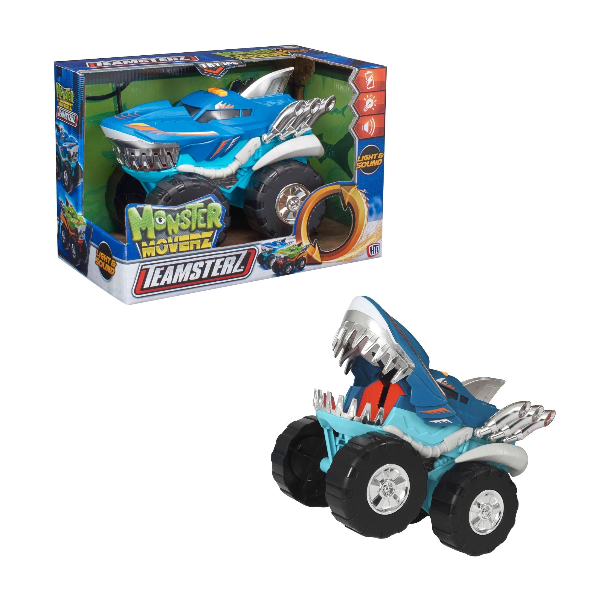 Teamsterz Monster Moverz Robo Shark Car with Lights & Sound Age- 3 Years & Above