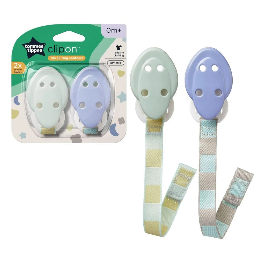 Tommee Tippee Closer to Nature 2 Soother Holders Multicolour Age- Newborn & Above