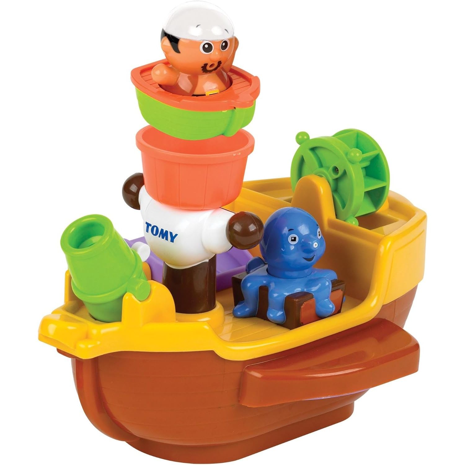 Tomy Toomies Kids Pirate Ship Bath Toy Multicolor Age 18 Months Above Peekaboo