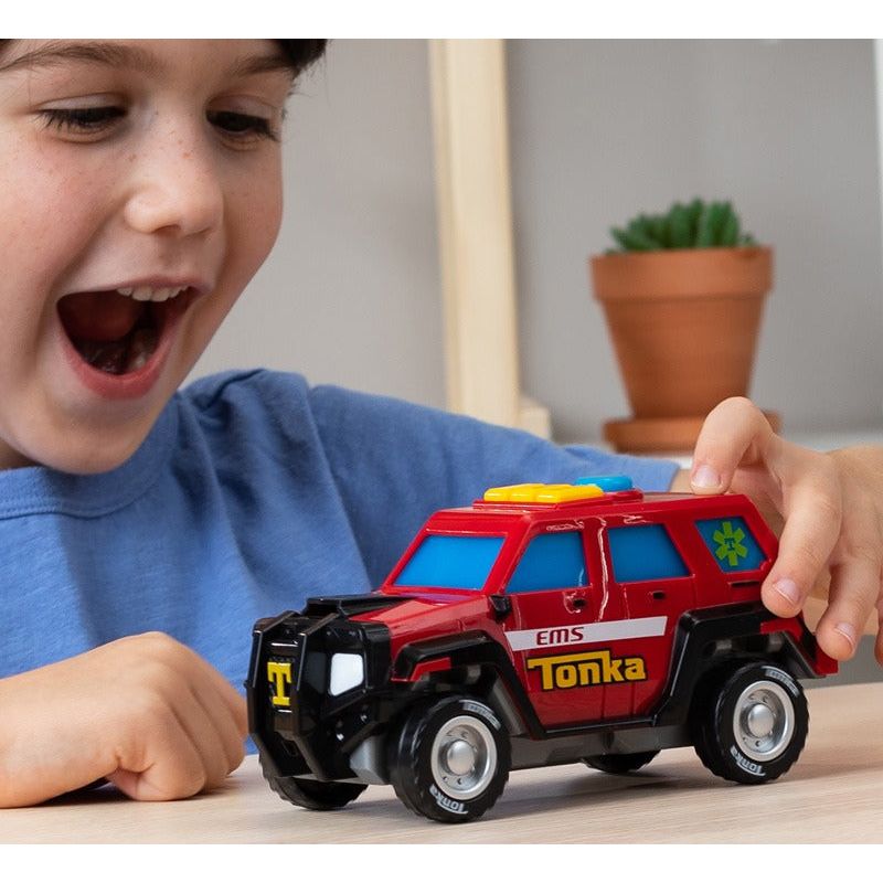 Tonka Mighty Machines Lights & Sounds First Responder Series 3 Multicolor Age- 3 Years & Above