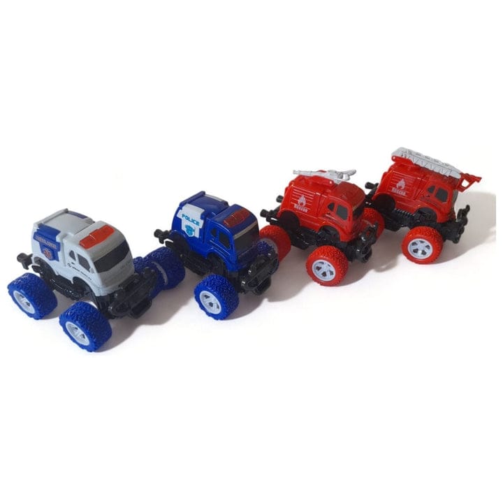 Toyzoona Rescue Friction Truck And Car  Multicolor Age- 18 Months & Above