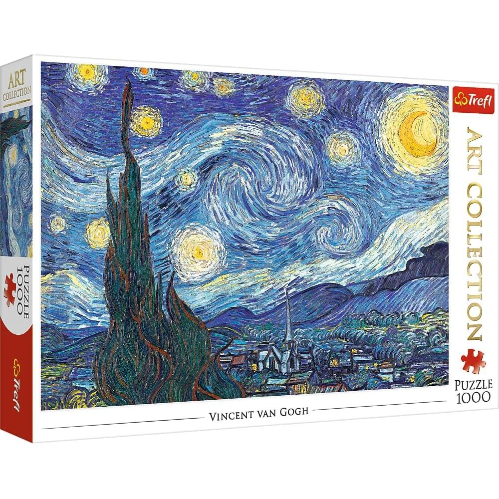 Trefl "1000 Art Collection" Jigsaw Puzzle - The Starry Night / Bridgeman Age- 5 Years & Above