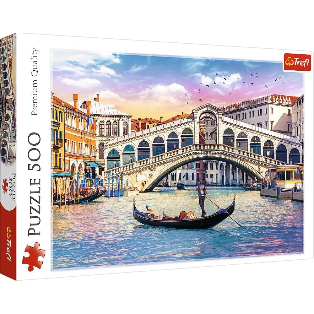 Trefl 500 Piece Jigsaw Puzzle Rialto Bridge, Venice Age- 5 Years & Above