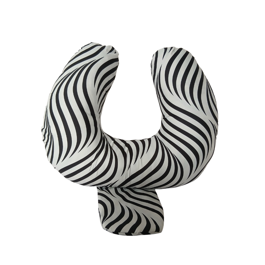 Tridarling Fiber Breastfeding Pillow - Black & White Zebra Stripes TFBP1 Age- Newborn & Above